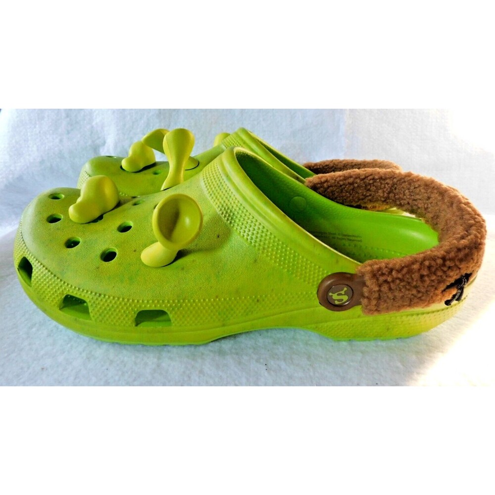 DreamWorks Crocs Classic Clog “ Shrek Green Lime ” Mens Size 17  Womens Size 15